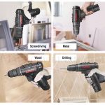 Máy Khoan Vặn Vít Dùng Pin Li-ion 12V 10mm Kress KU200