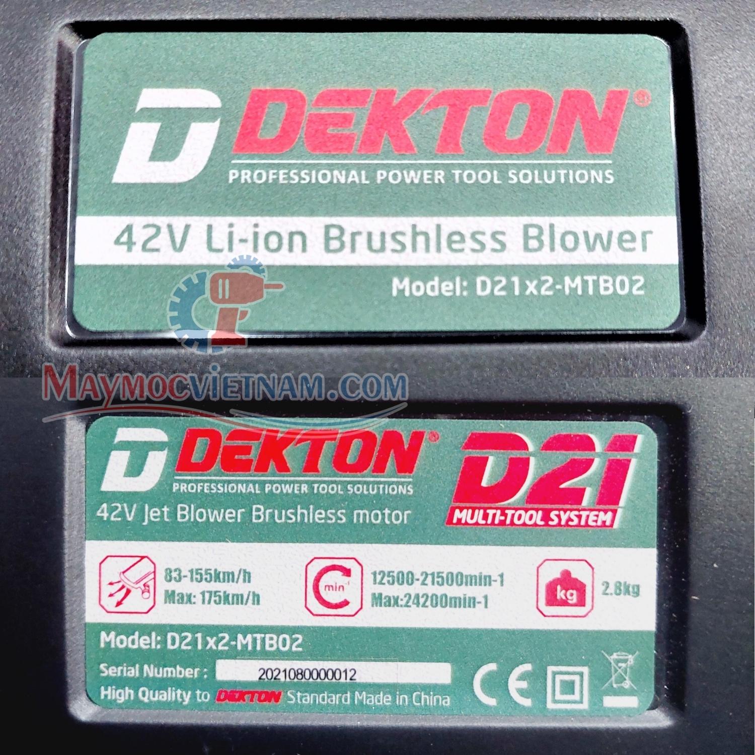 Máy thổi cầm tay Dekton D21x2-MTB02