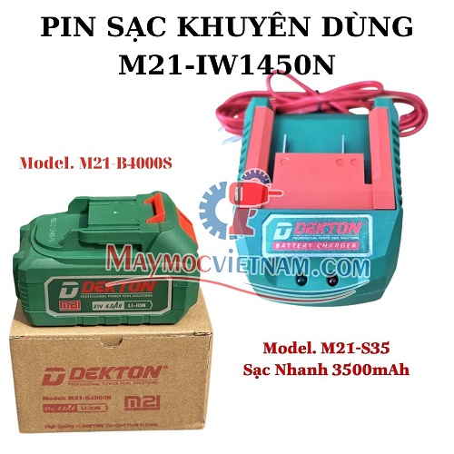 Thân Máy Bulong Pin Dekton M21-IW1450N