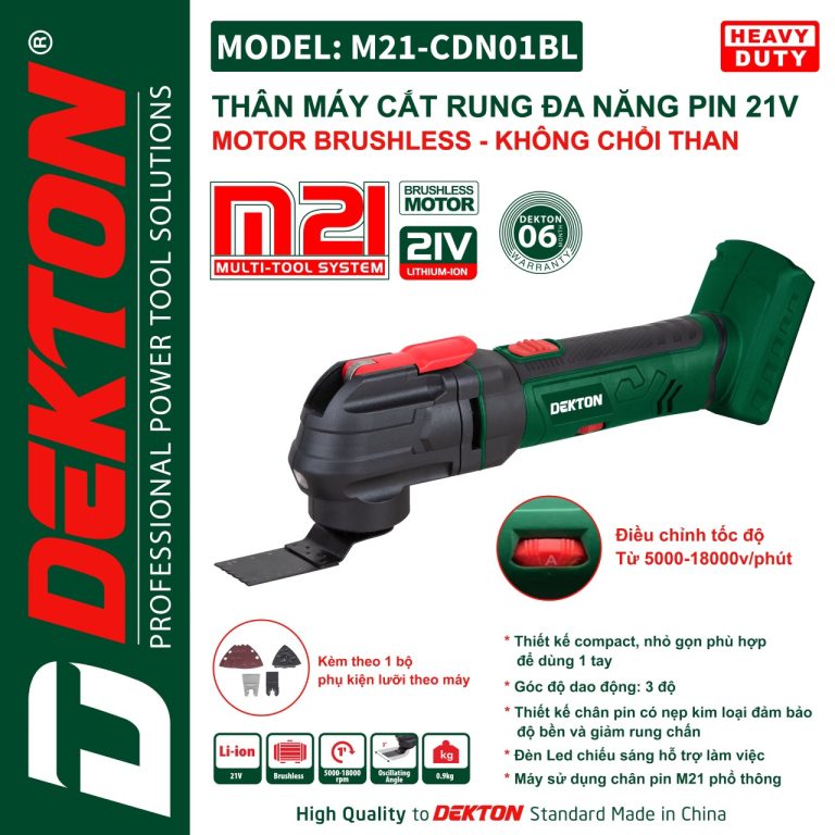 Máy cắt rung Dekton M21-CDN01BL
