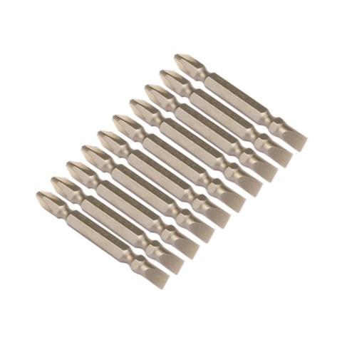 Mũi vít 2 đầu bằng thép S2 PH2-SL6 × 65mm (10 cái/ bộ)