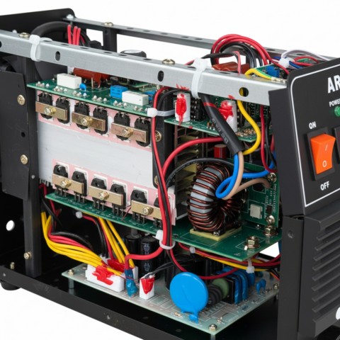 Ảnh chụp cận cảnh bo mạch của máy