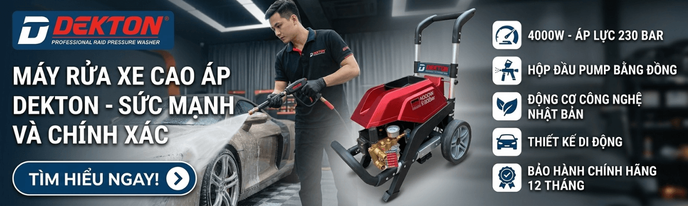 Banner máy rửa xe