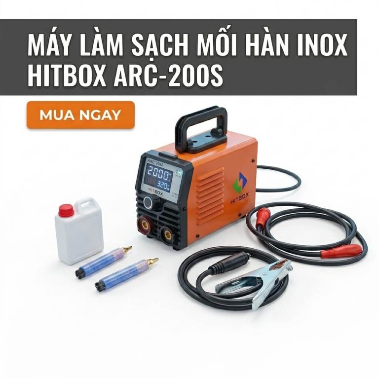 Máy tẩy mối hàn inox Hitbox ARC-200S