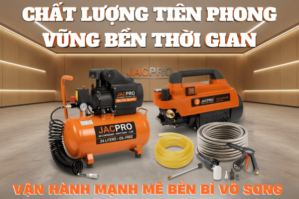 Máy rửa xe áp lực cao và máy nén khí